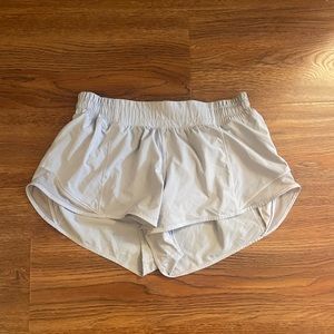 Lululemon hotty hot light purple shorts
